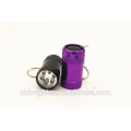 Fabrik-Massen-Verkauf 2 * CR2032 Knopf-Zelle benutzte preiswerte Metall scherzt 6 geführte Minitaschenlampe
